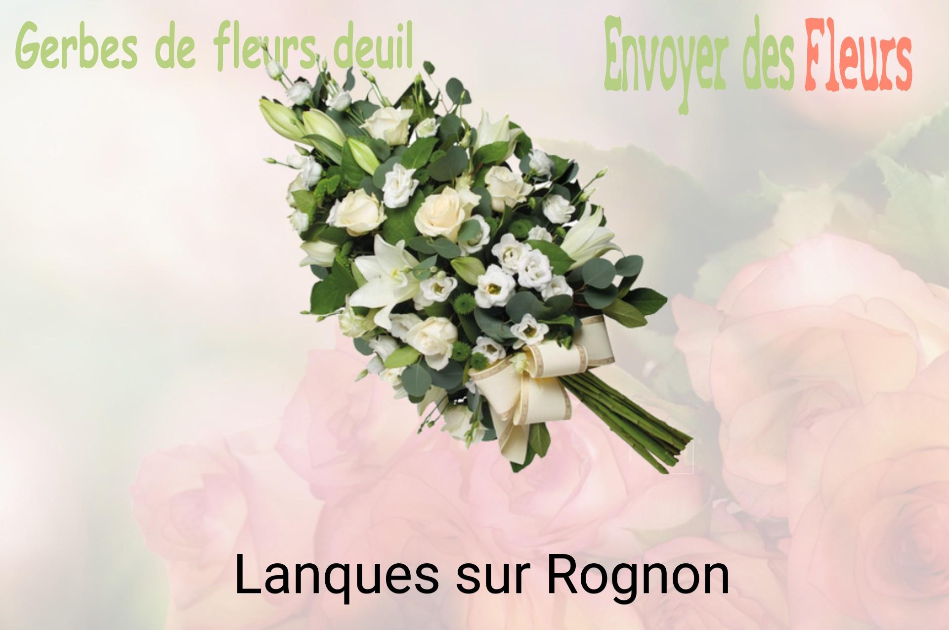 Gerbe de fleurs de deuil livrée à Lanques-sur-Rognon